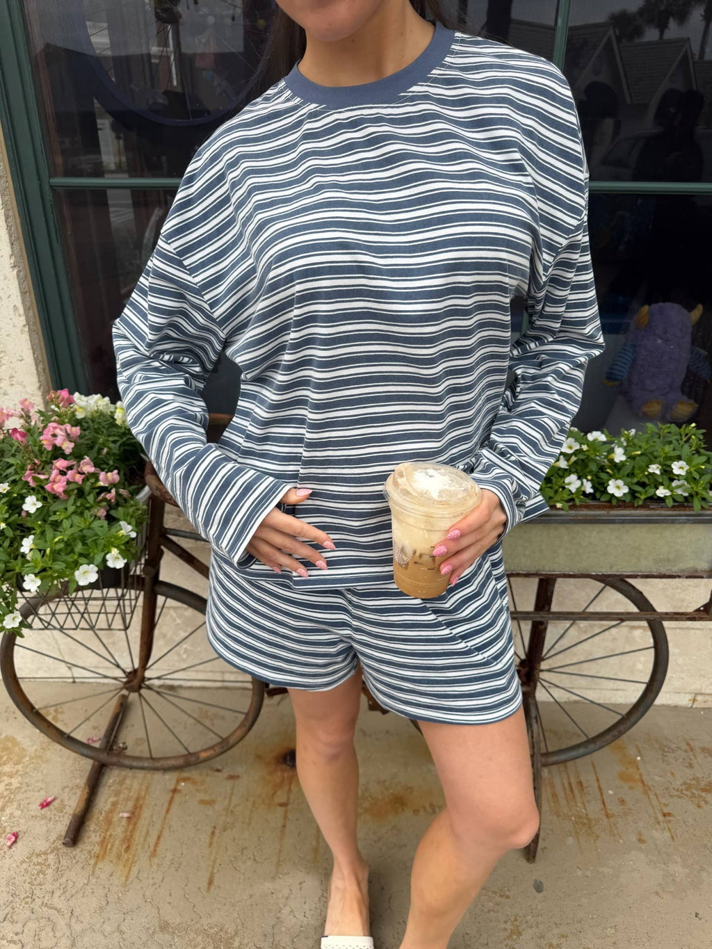 Bobby Striped Loungewear Long Sleeve Top