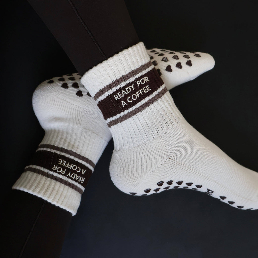 Ready for a Coffee Grip Socks