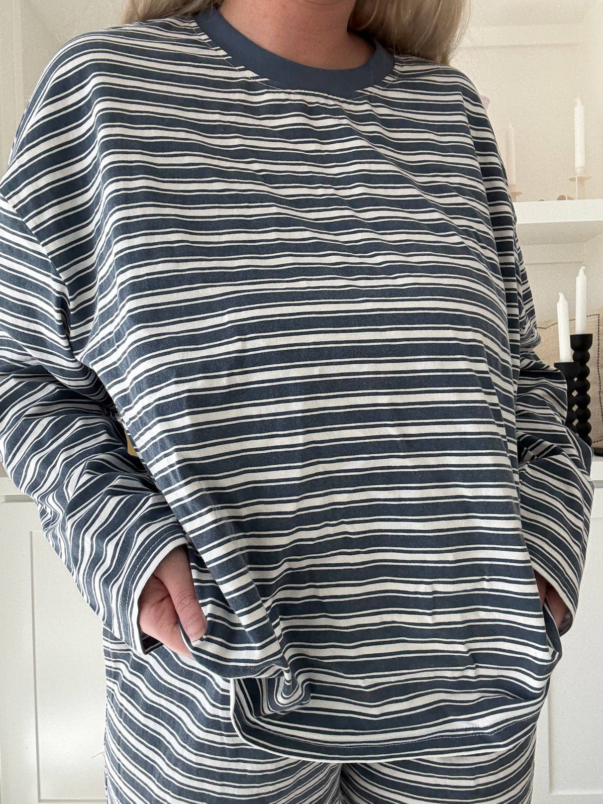 Bobby Striped Loungewear Long Sleeve Top