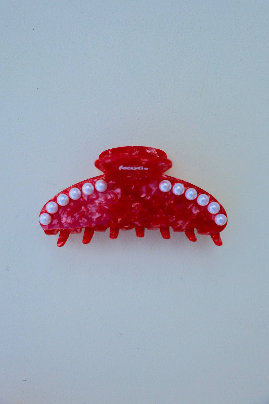 Tortoise Red Pearl Claw Clip