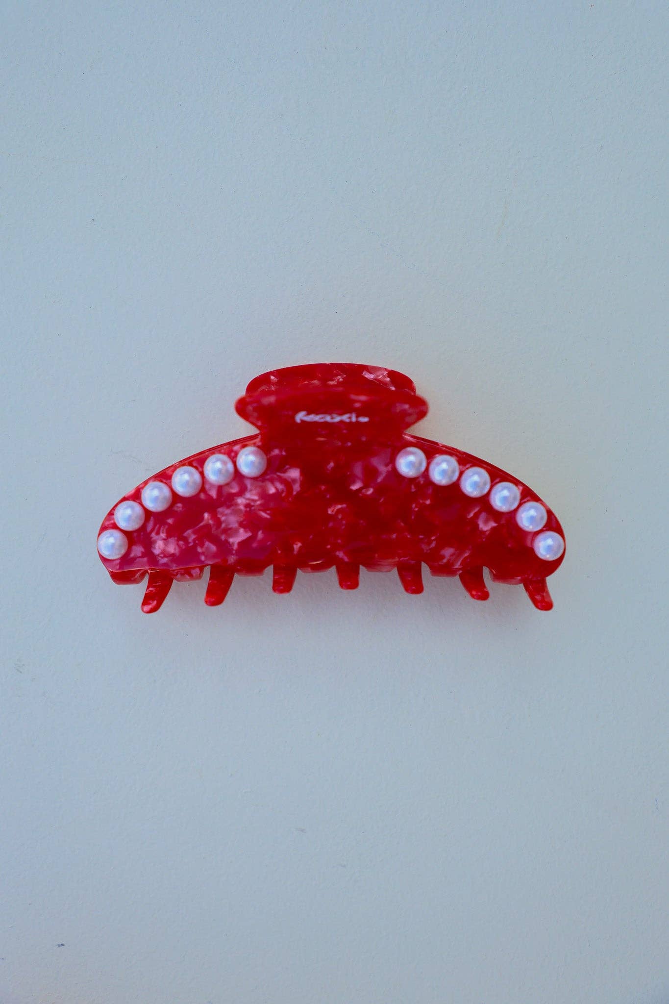 Tortoise Red Pearl Claw Clip