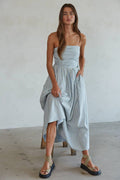 Stacy Striped Strapless Maxi Dress