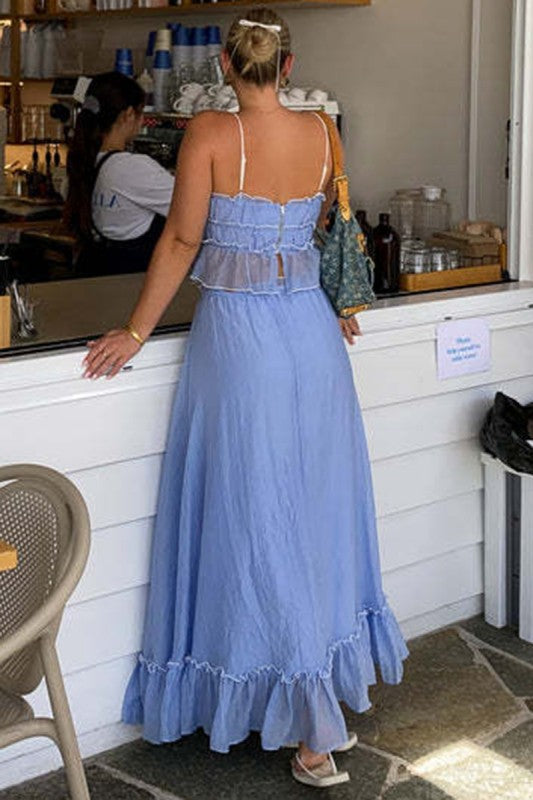 Ruffle 2-Piece Skirt Set