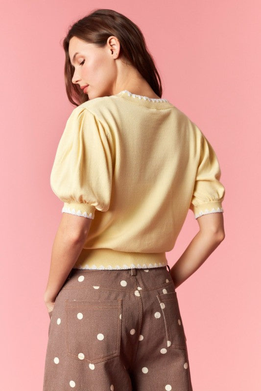 Bonnie Brown Polka Dot Wide Leg Pant