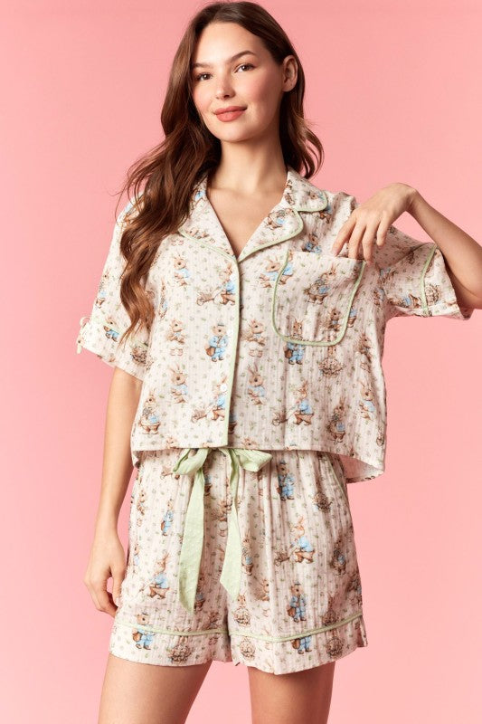Peter Rabbit Pajama Short Set