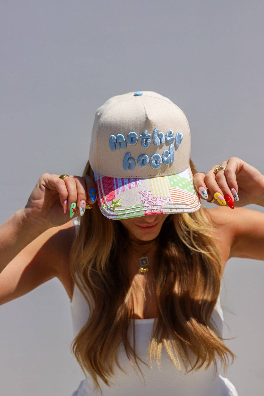 Motherhood Patchwork Trucker Hat