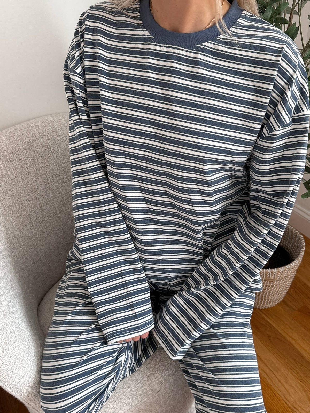 Bobby Striped Loungewear Long Sleeve Top