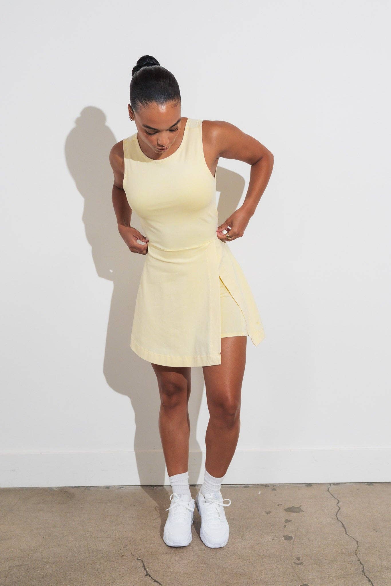 Butter Yellow Essence Wrap Dress