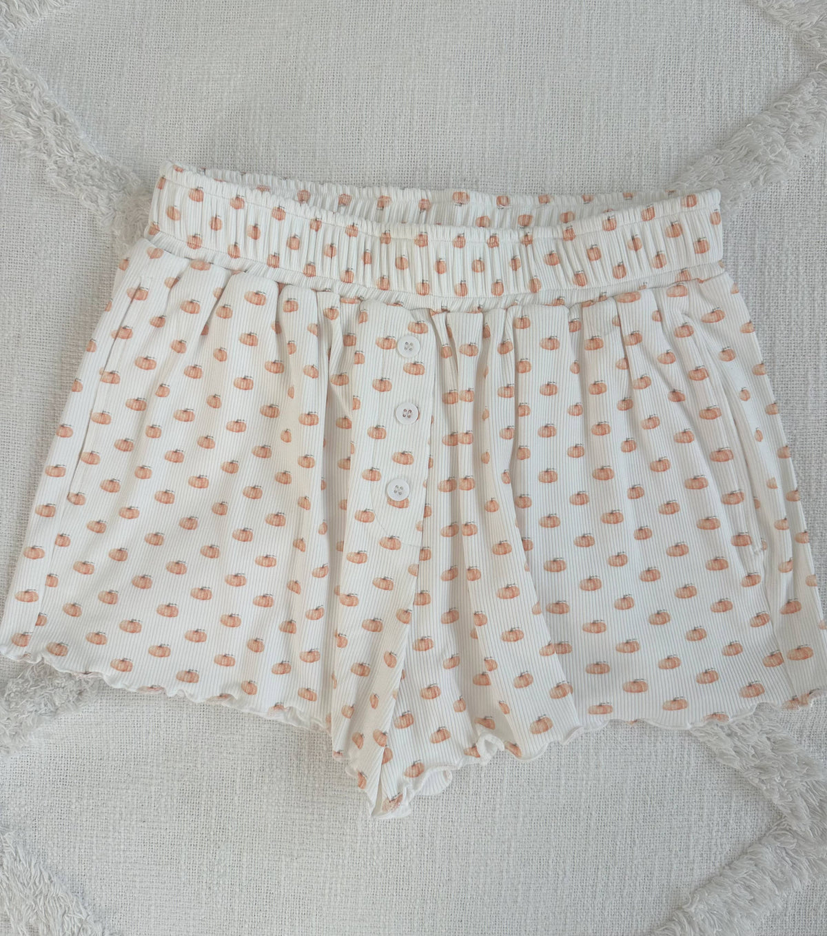 Pumpkin Autumn Fall Pajama Shorts