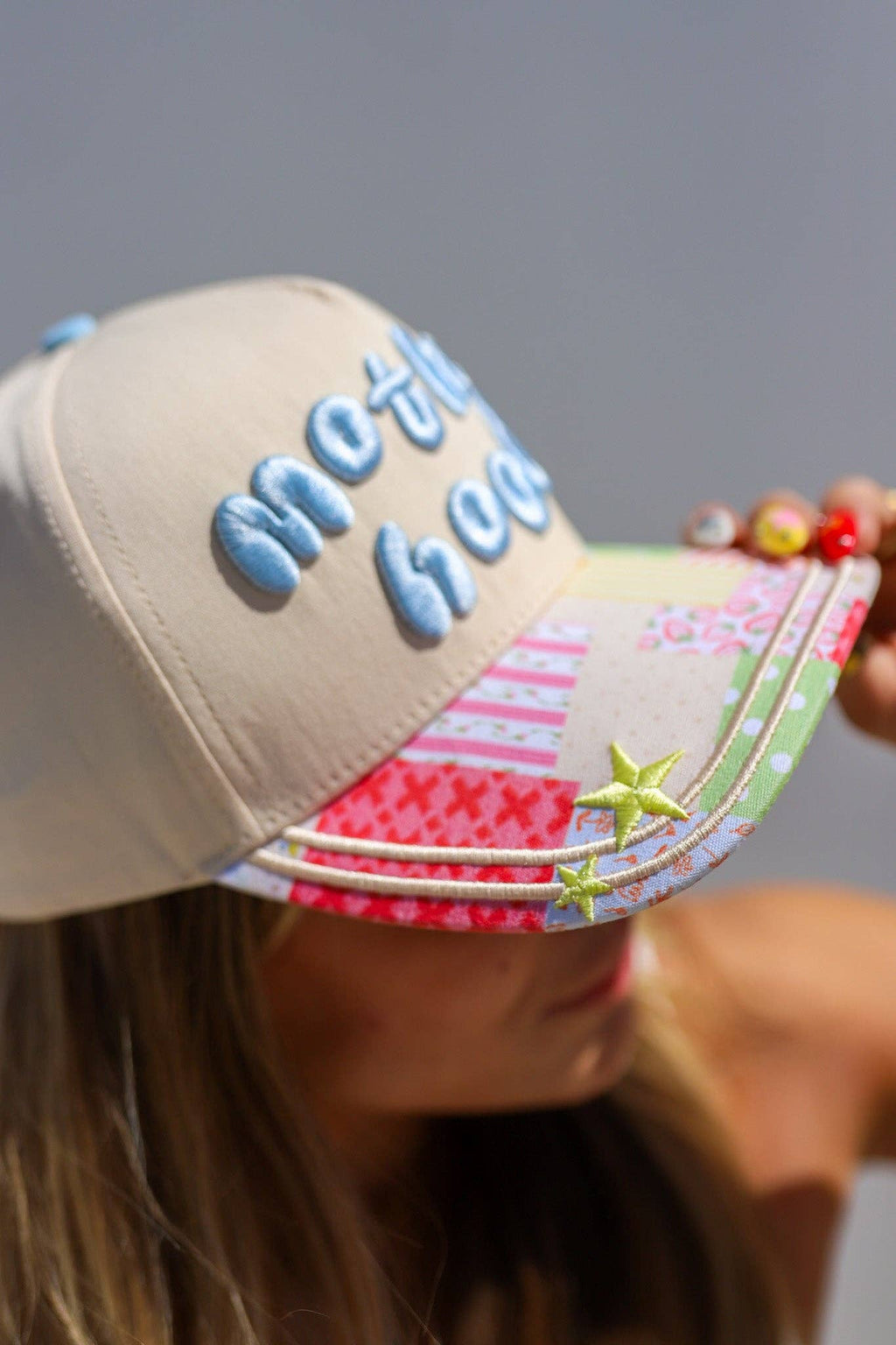 Motherhood Patchwork Trucker Hat