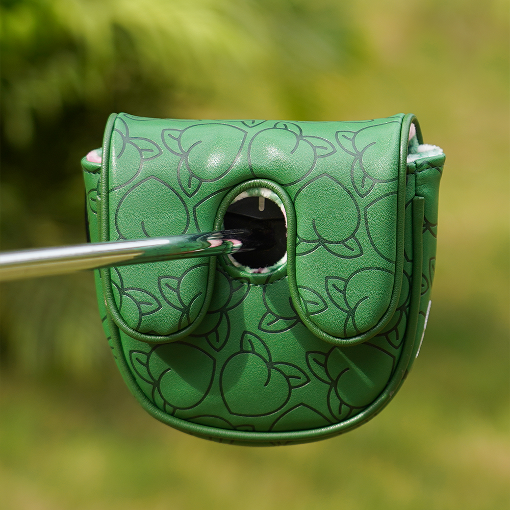 Dark Green Azaleas Putter Blade Mallet DF3 Golf Head Cover