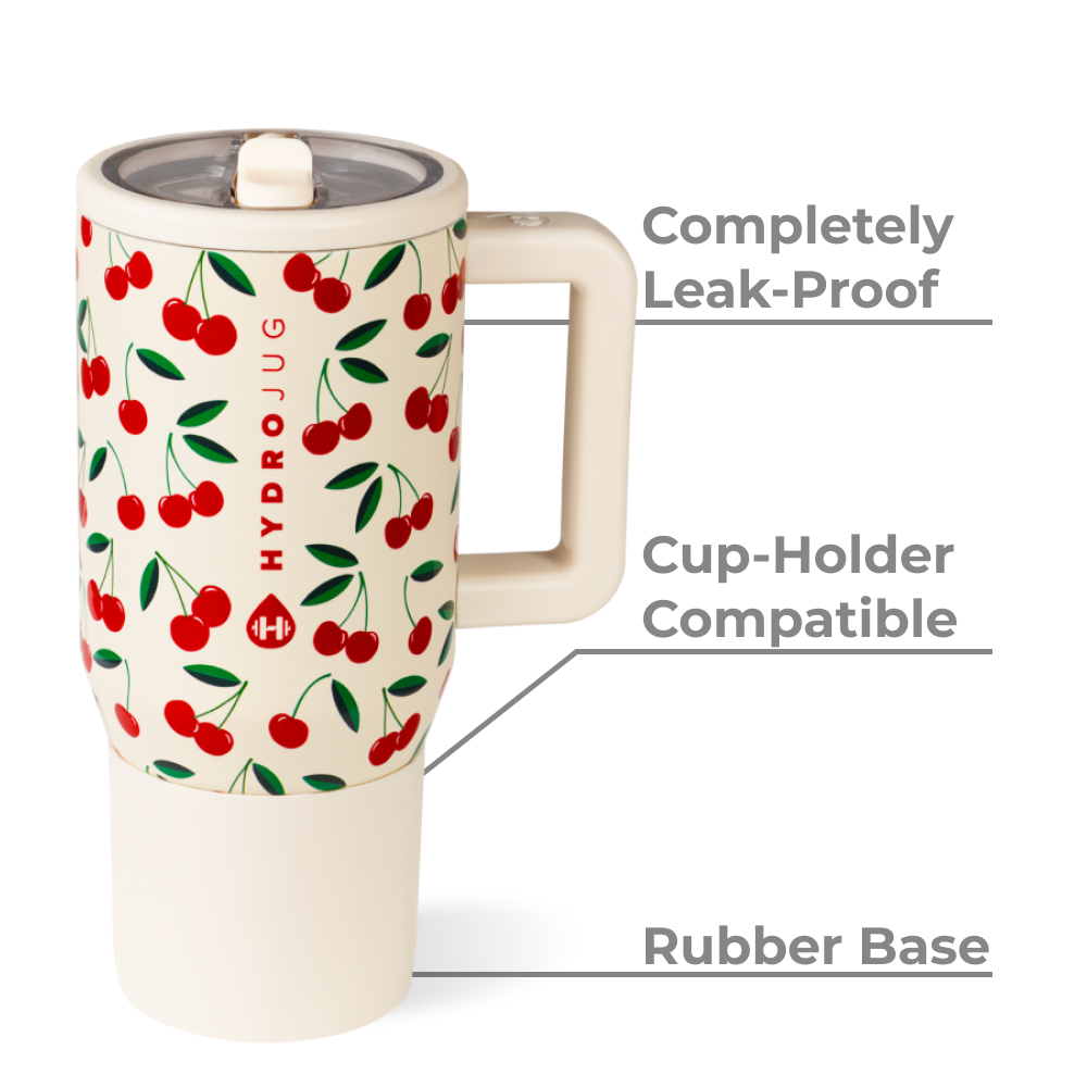 Lucky 13 Cherries HydroJug 20 oz Traveler Tumbler