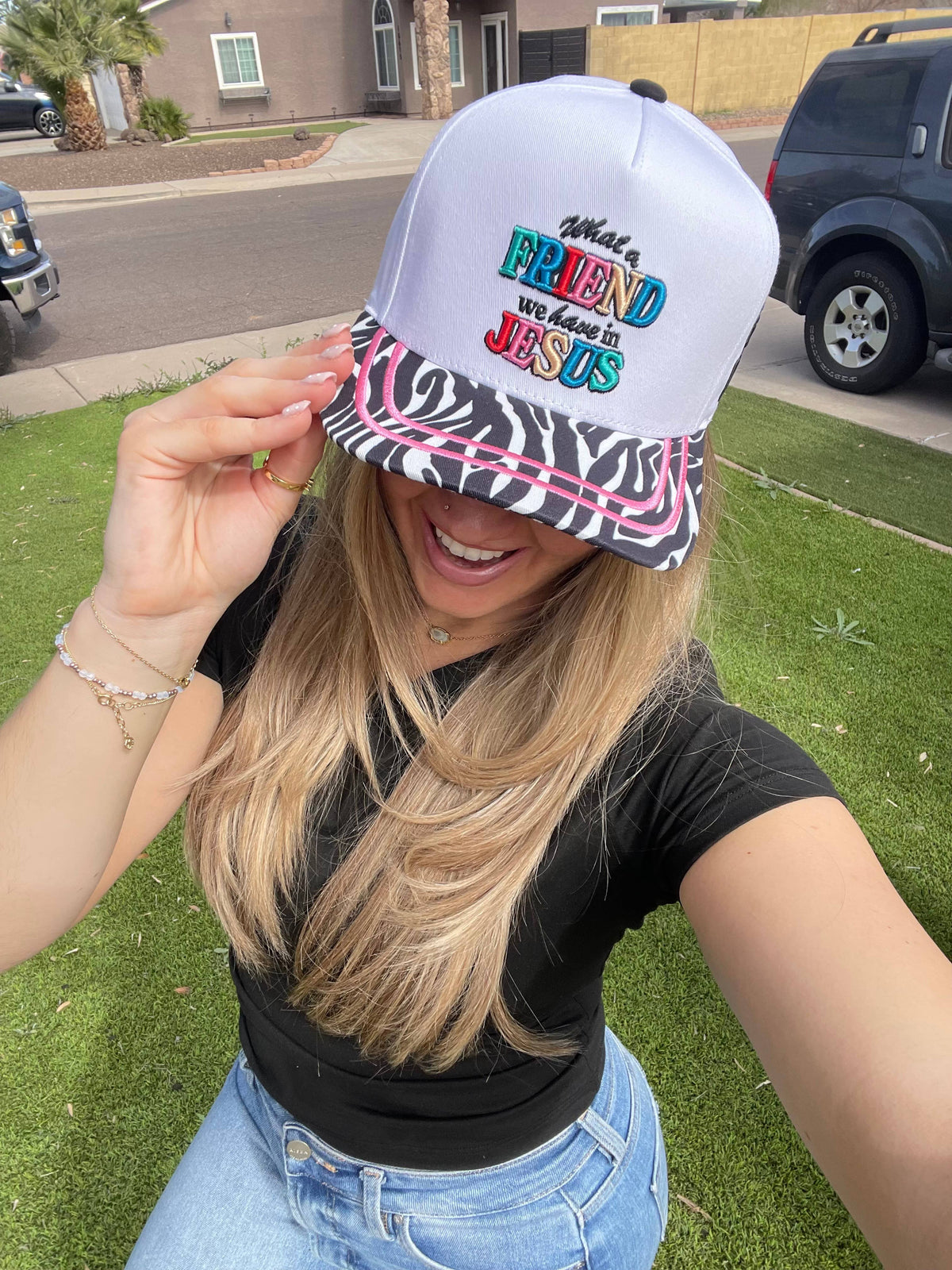 What a Friend We have in Jesus Trucker Hat