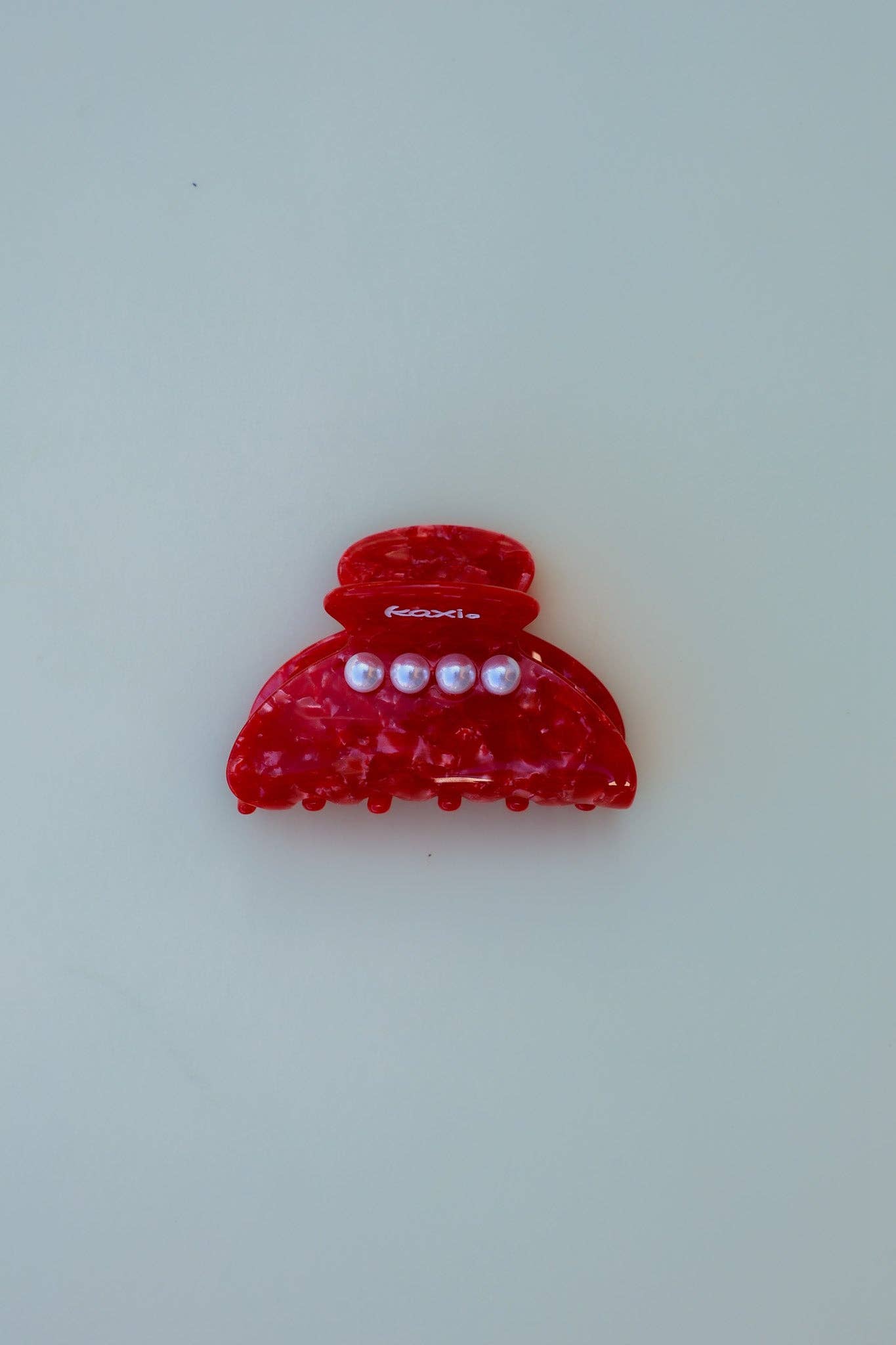 Tortoise Red Pearl Claw Clip