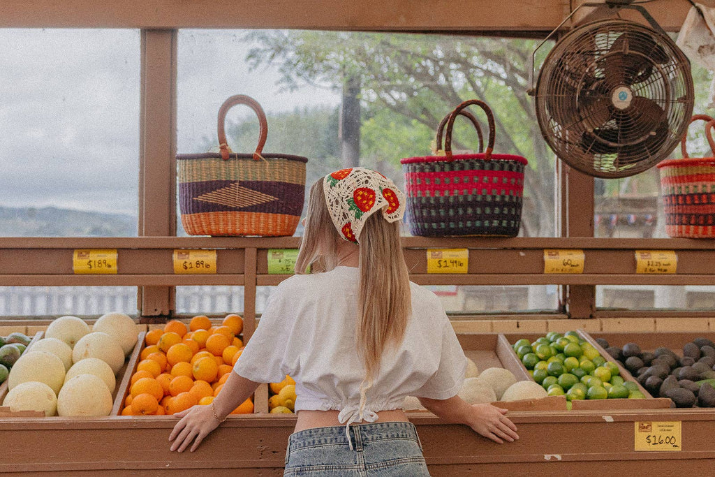 Knitted Farmers Market Bandana