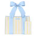 Cabana Stripe Bow Jelly Tote Bag
