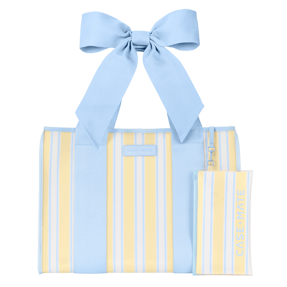 Cabana Stripe Bow Jelly Tote Bag