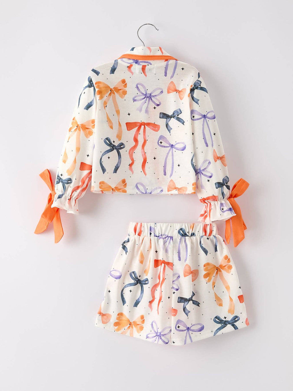 Halloween Mommy and Me Bow Print Pajama Set - GIRLS