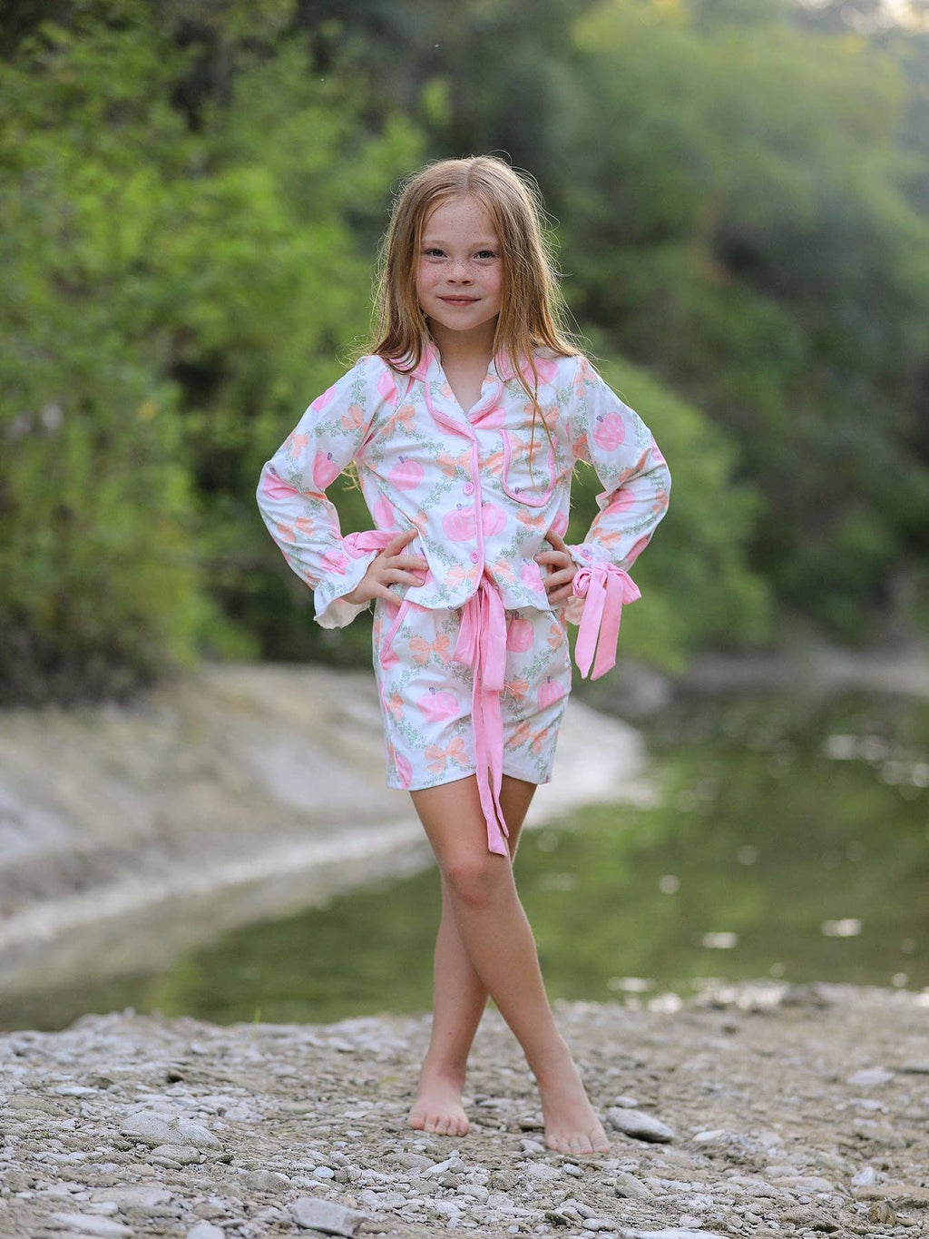 Mommy and Me Fall Pumpkin Pajama - GIRLS