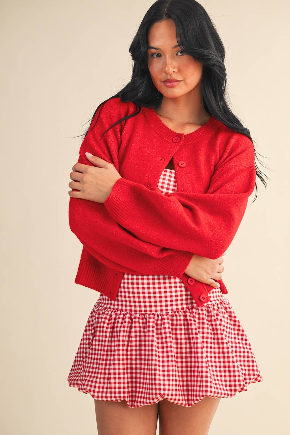 Nancy Knit Button Up Cardigan Sweater