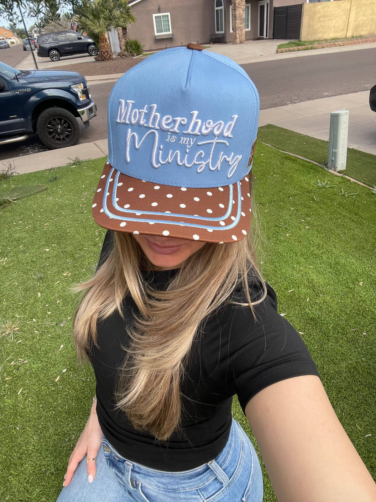 Motherhood is My Ministry Trucker Hat 