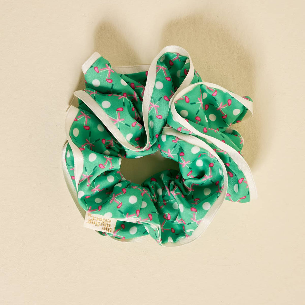 Queen of the Green Ruffle Up Scrunchie