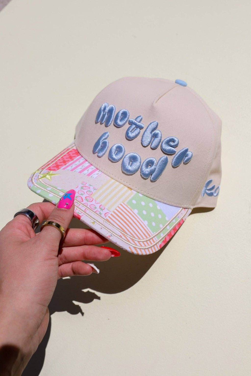 Motherhood Patchwork Trucker Hat