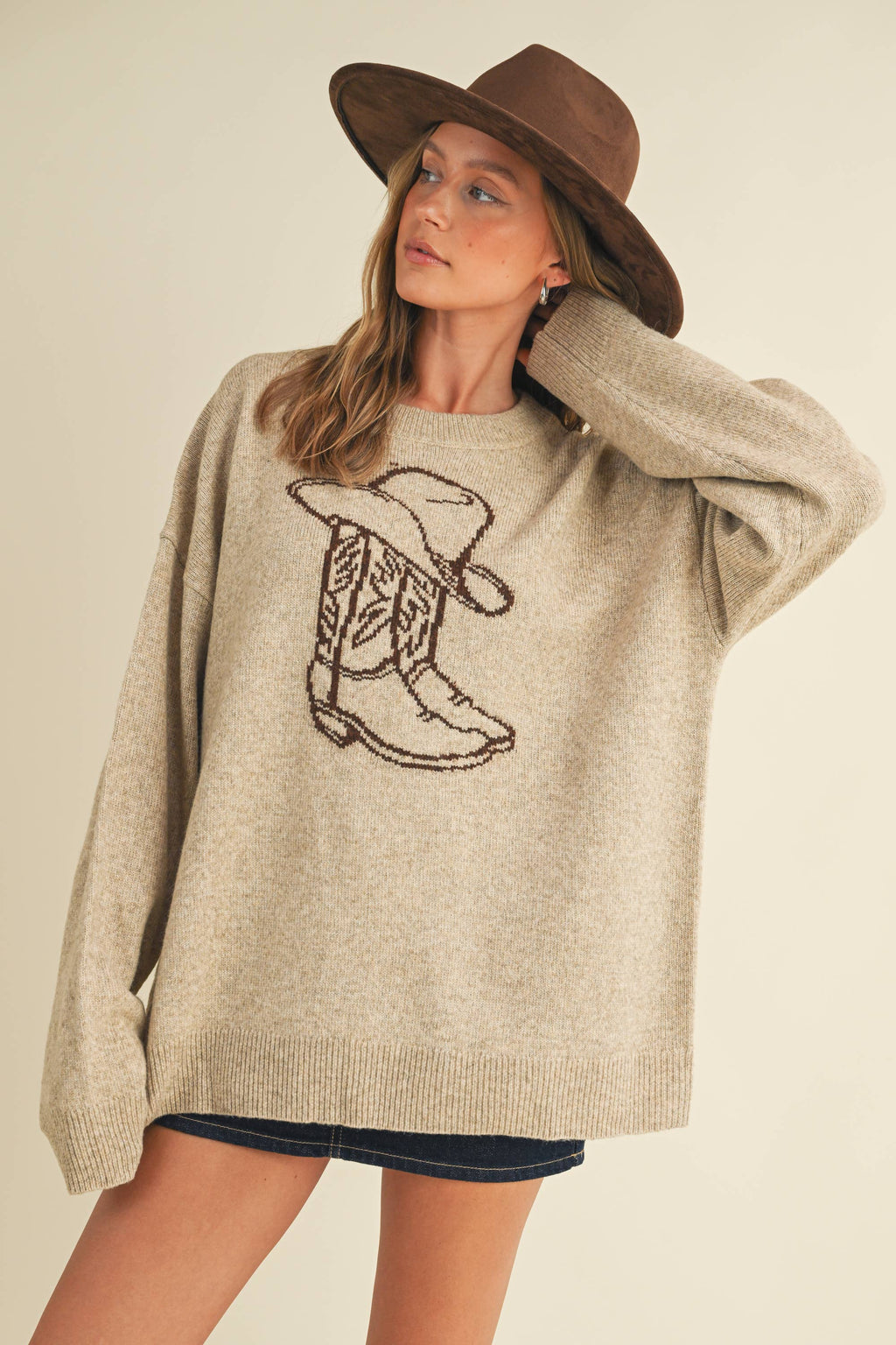 Cowboy Boot Sweater