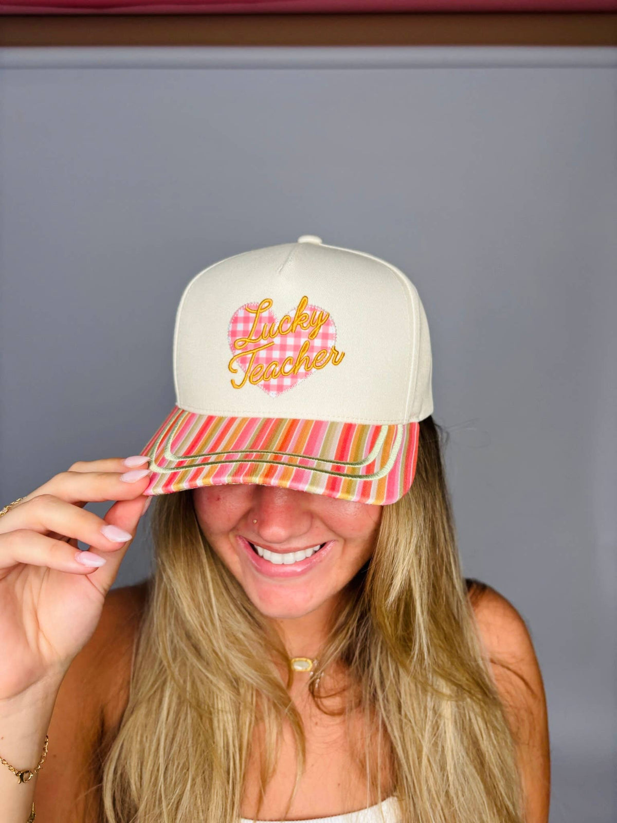Lucky Teacher Trucker Hat
