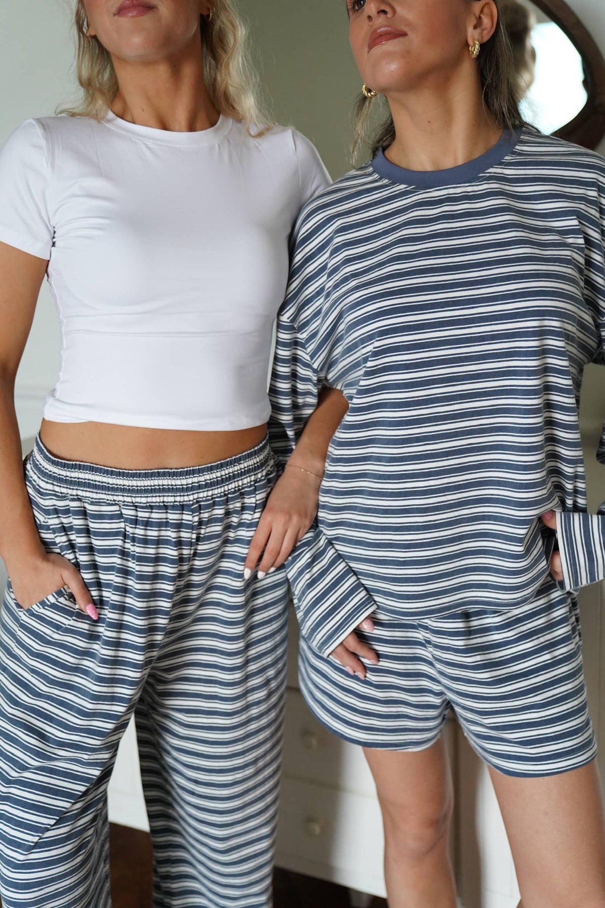 Bobby Striped Loungewear Long Sleeve Top