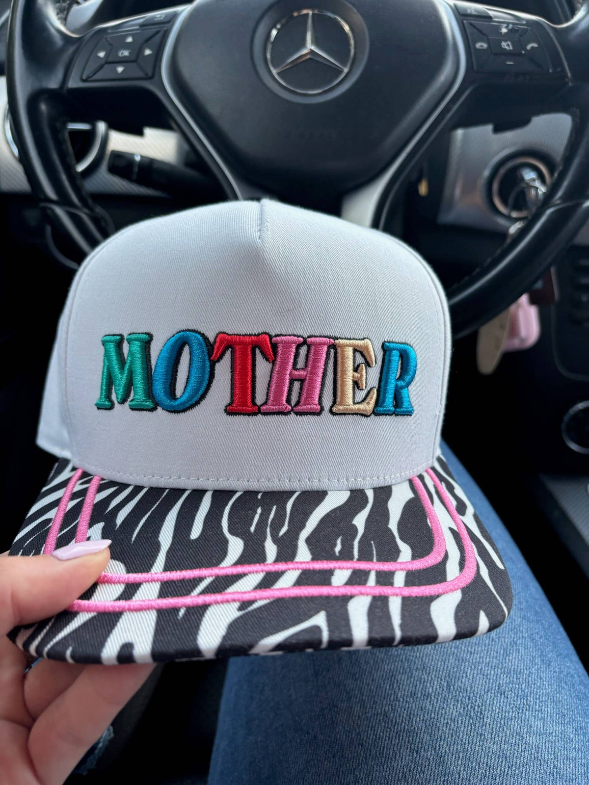 Mother Zebra Trucker Hat