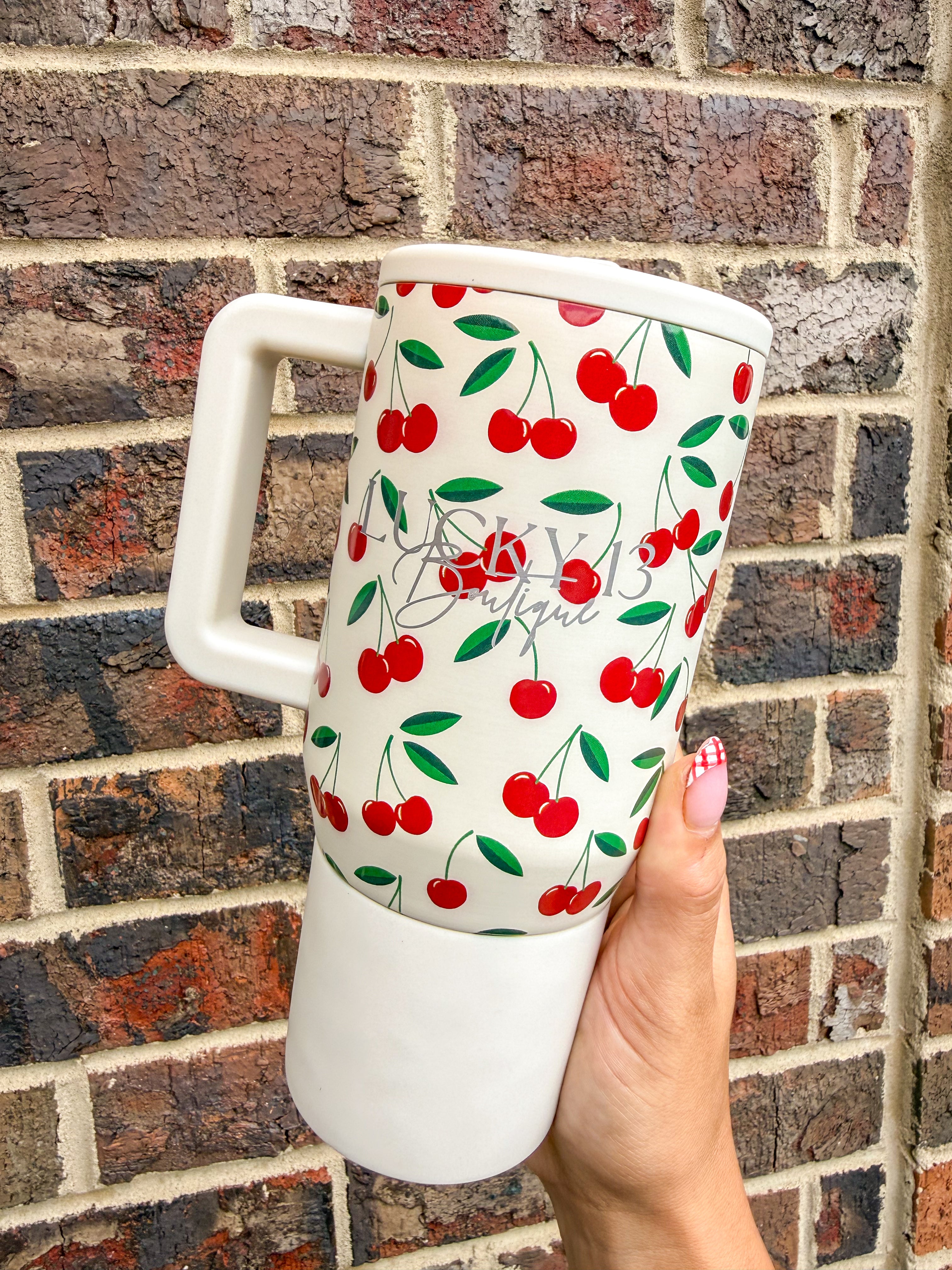 Lucky 13 Cherries HydroJug 20 oz Traveler Tumbler
