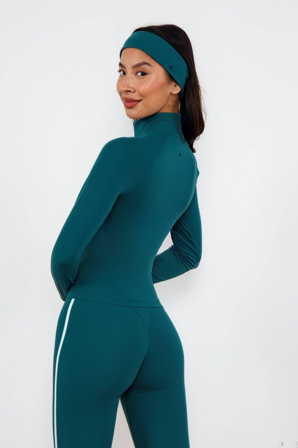 Cloud II™ Fitted Half Zip - Spruce Contrast