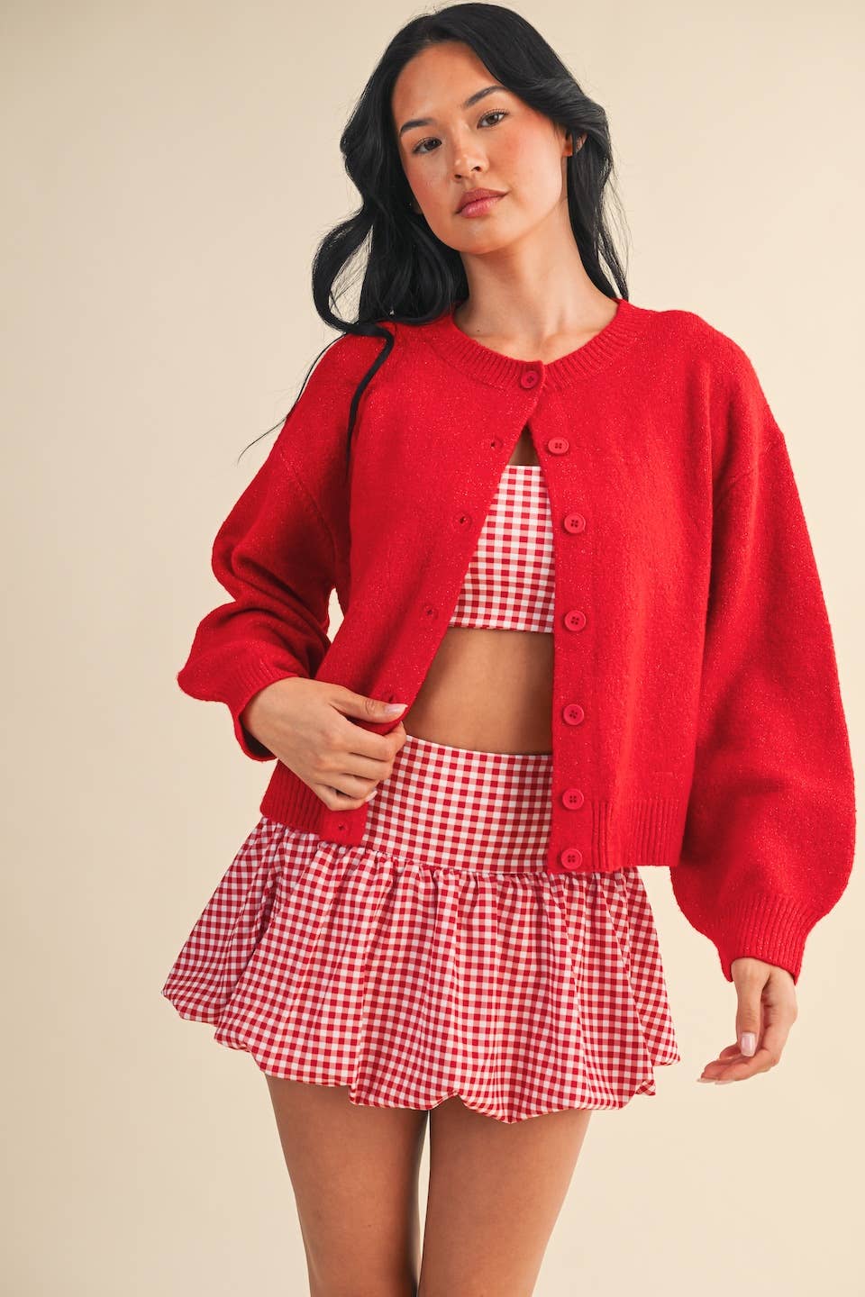 Nancy Knit Button Up Cardigan Sweater