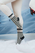 The Slopes Houndstooth Crew Grip Socks