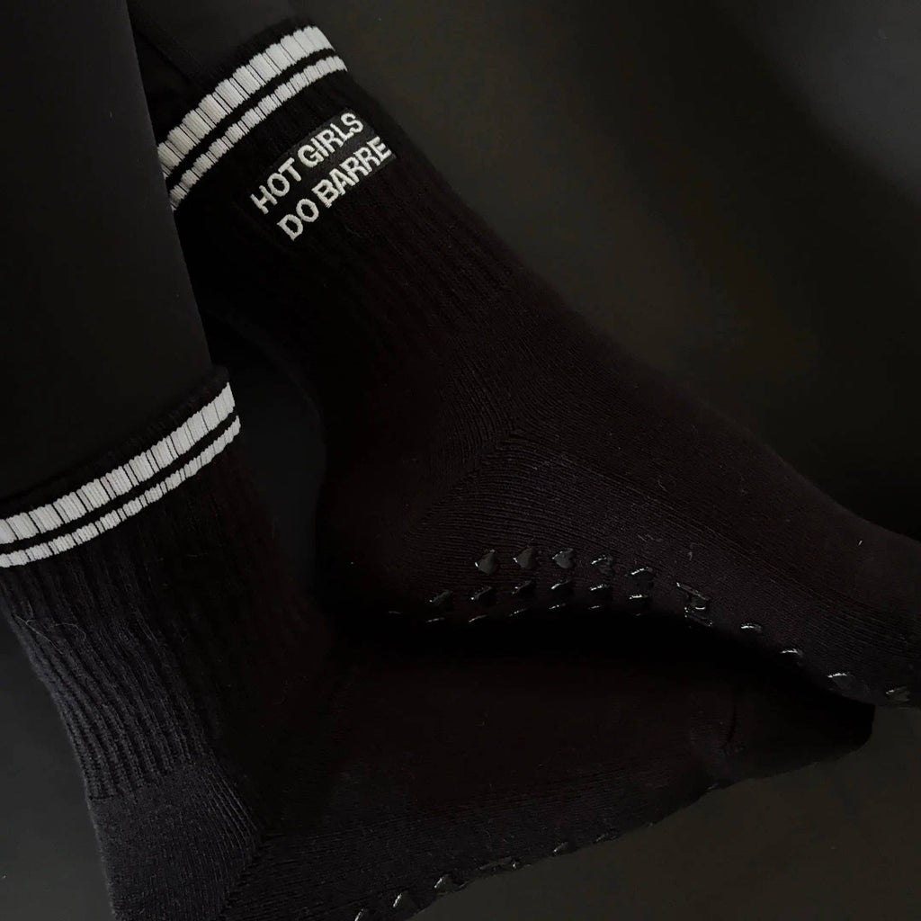 Hot Girls Do Barre Socks - Black