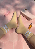 Pilates & Espresso Grip Socks