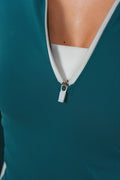 Cloud II™ Fitted Half Zip - Spruce Contrast