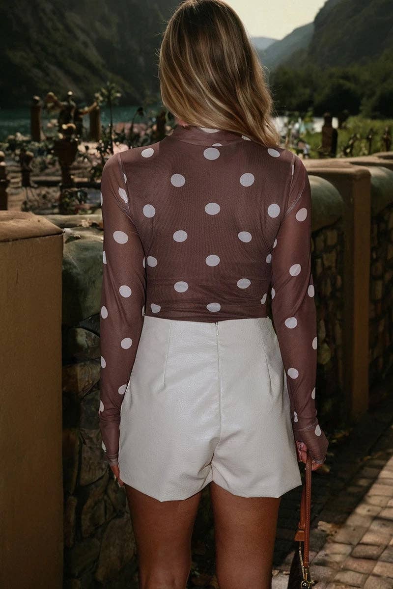 Polly's Polka Dot Long Sleeve Bodysuit