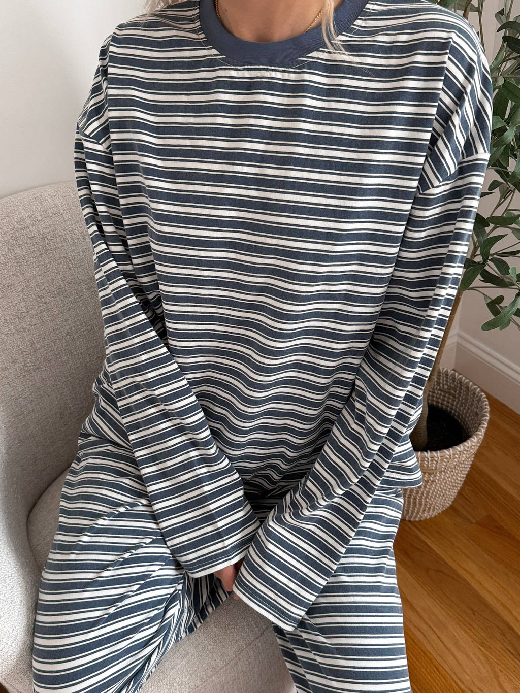 Bobby Striped Loungewear Long Sleeve Top