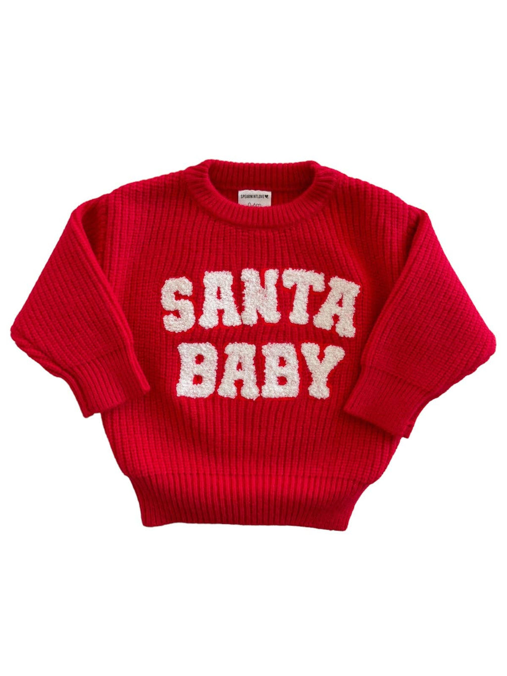 Santa Baby Knit Red Sweater