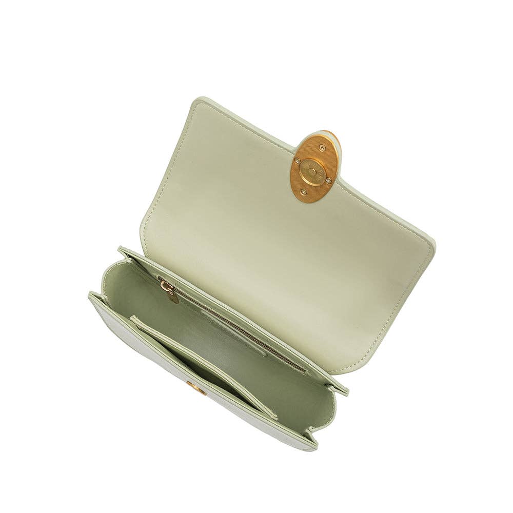 Jessie Mint Recycled Vegan Leather Crossbody Bag