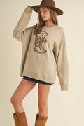 Cowboy Boot Sweater