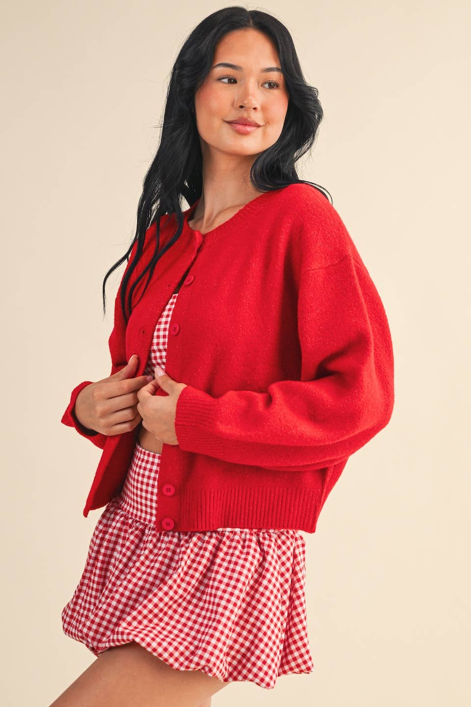 Nancy Knit Button Up Cardigan Sweater