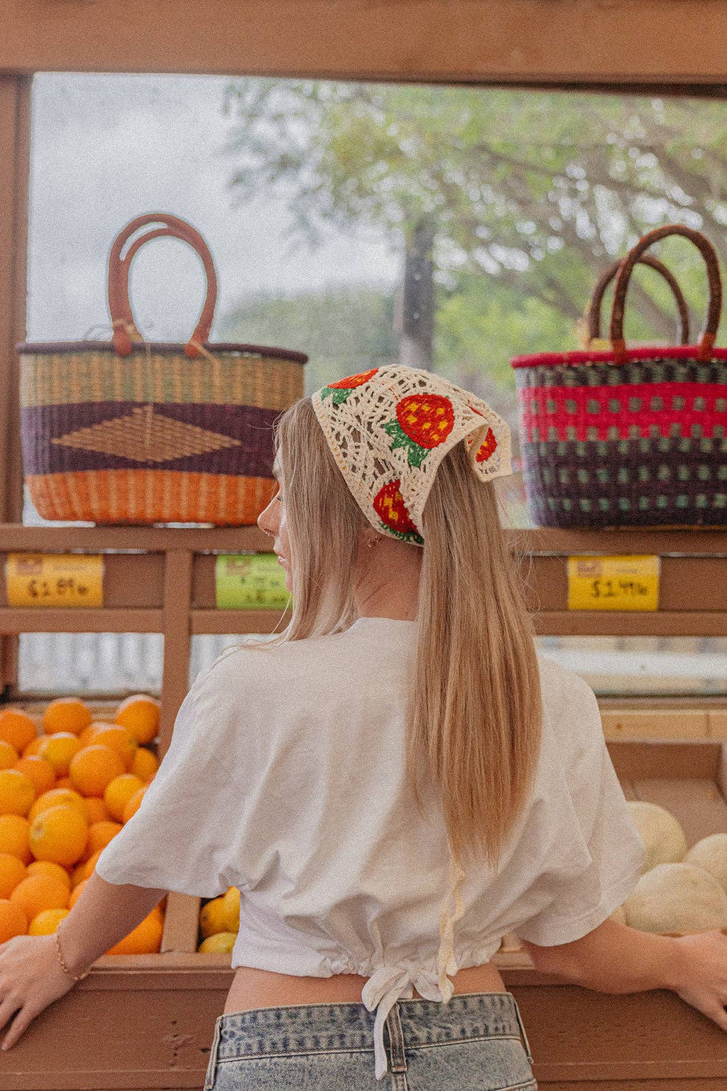 Knitted Farmers Market Bandana