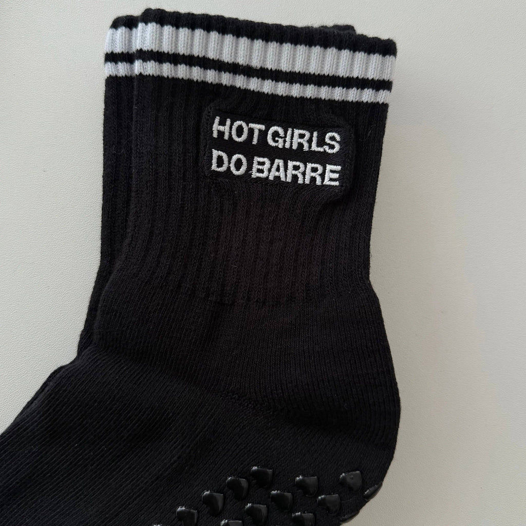 Hot Girls Do Barre Socks - Black