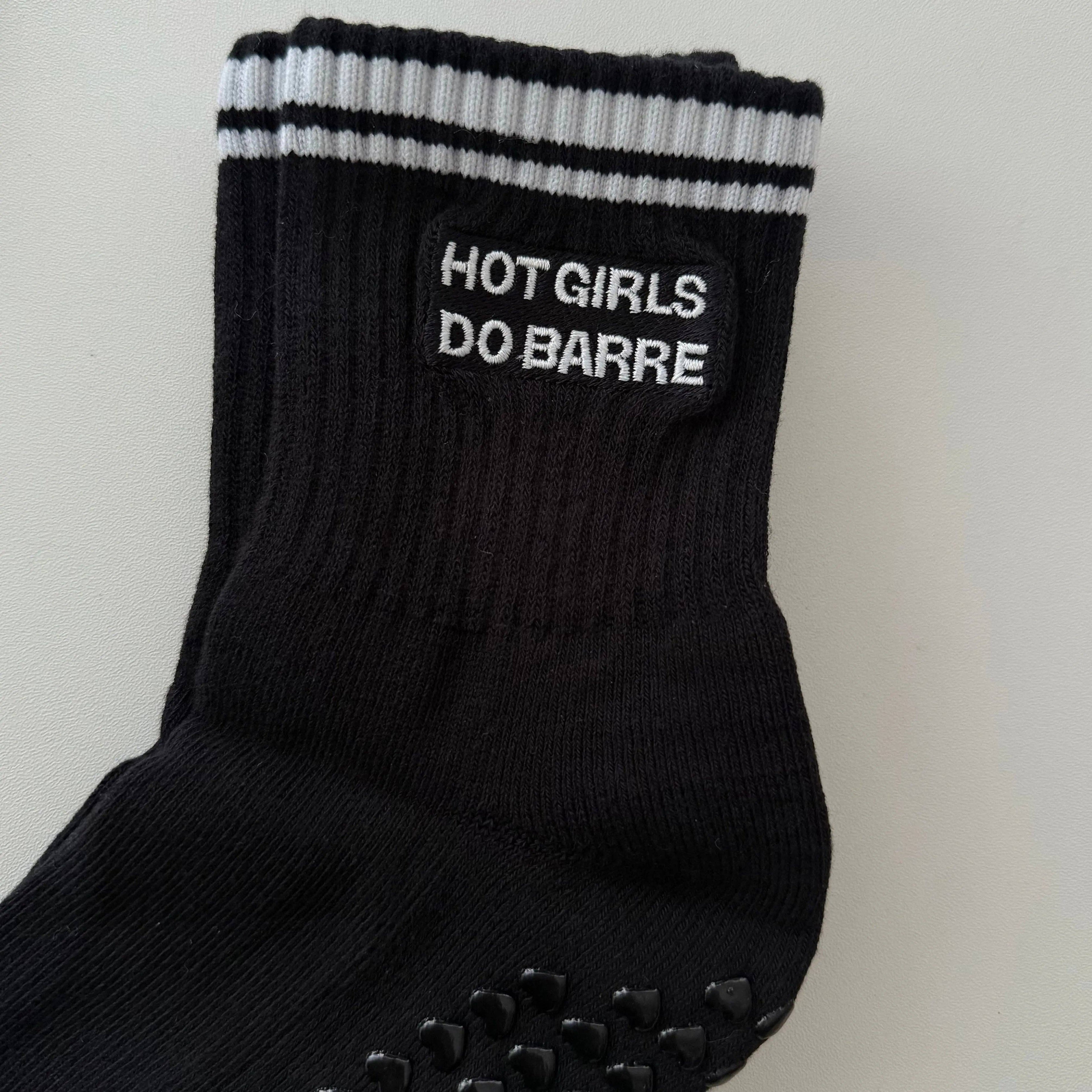 Hot Girls Do Barre Socks - Black