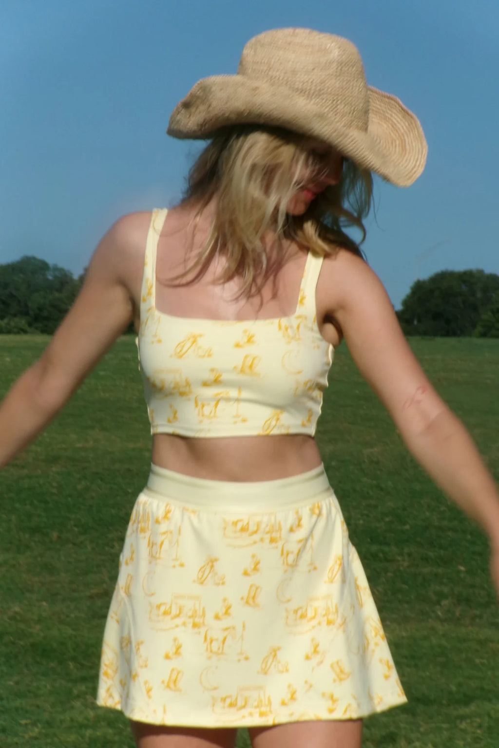 Ready for the Course Cowboy Butter Flare Skort