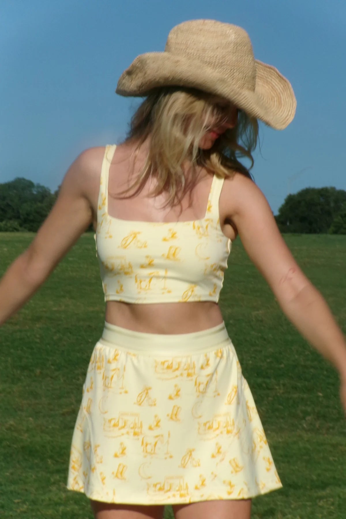 Ready for the Course Cowboy Butter Flare Skort