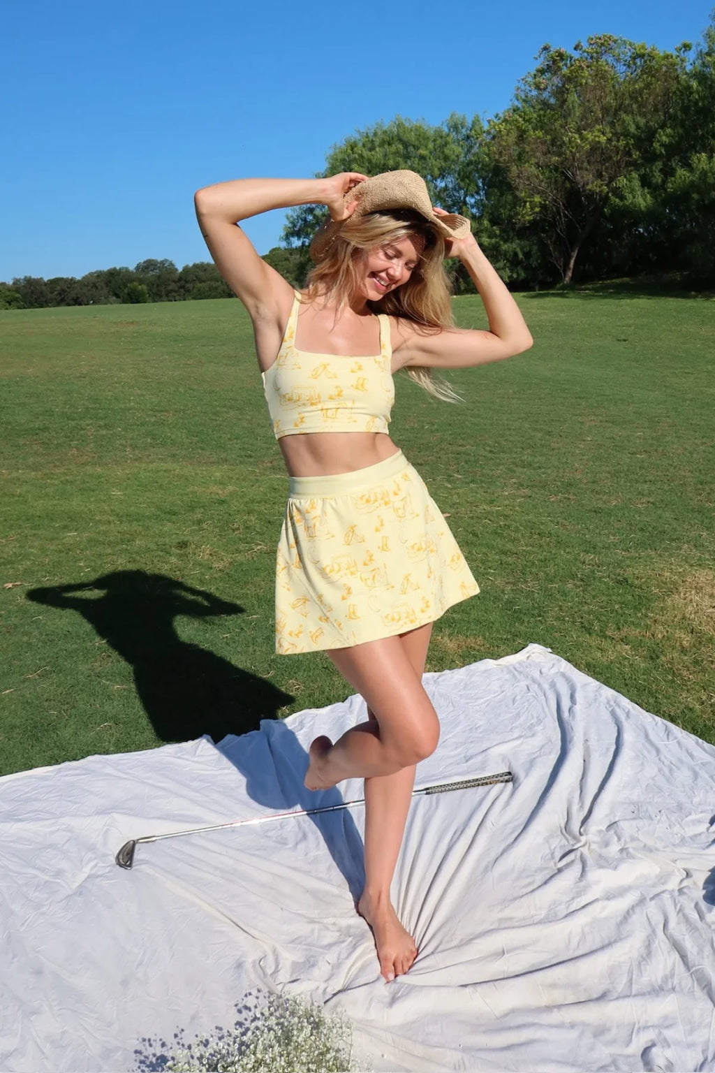 Ready for the Course Cowboy Butter Flare Skort